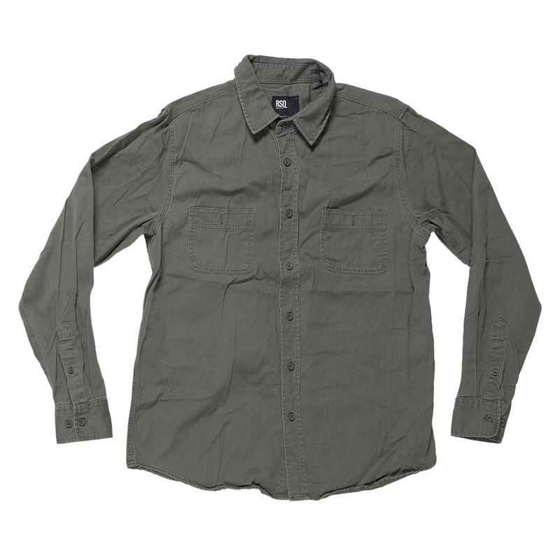 RSQ Button Up Shirt – Men’s S Green