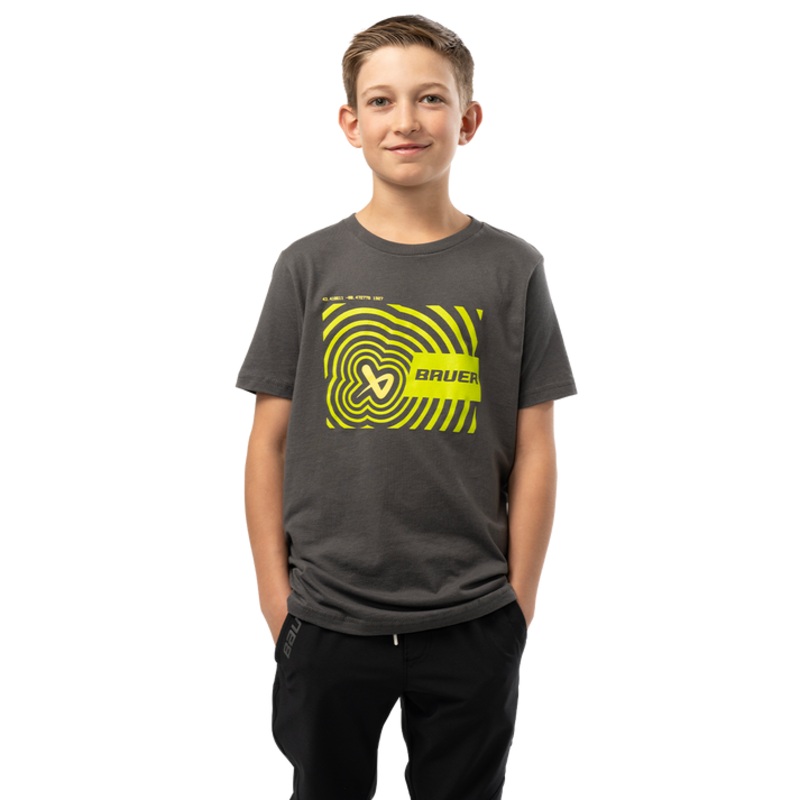 Youth Icon Illusion Short Sleeve Tee GREY S
