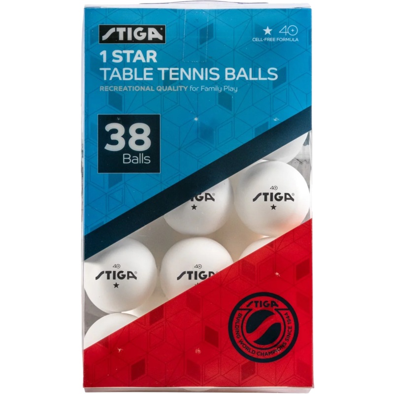 1-Star Table Tennis Balls (38 Pack) White One Size