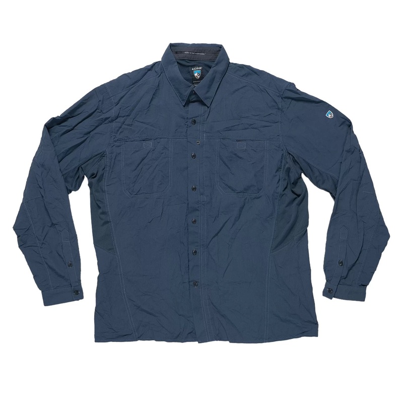 KUHL Invoke Long Sleeve Shirt – Men’s XL Navy