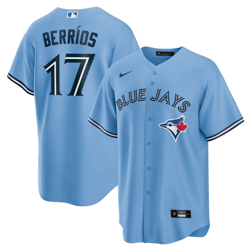 Replica Toronto Blue Jays Berrios Jersey HORIZON BLUE L