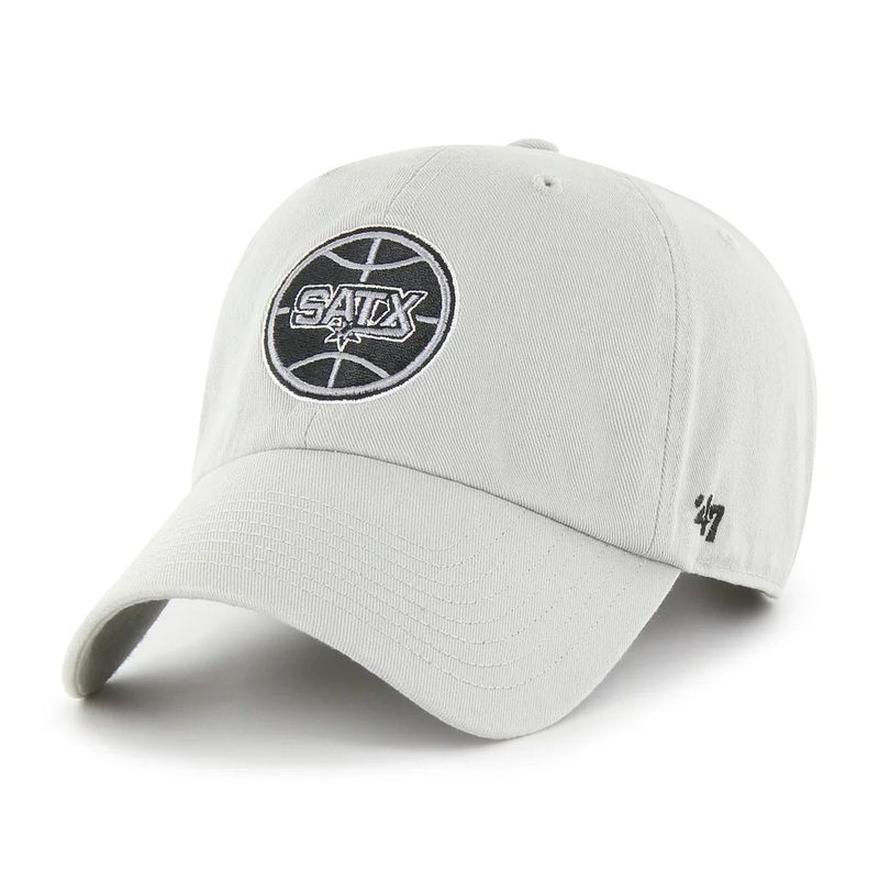 ’47 Brand Clean Up Cap- San Antonio Spurs GRAY