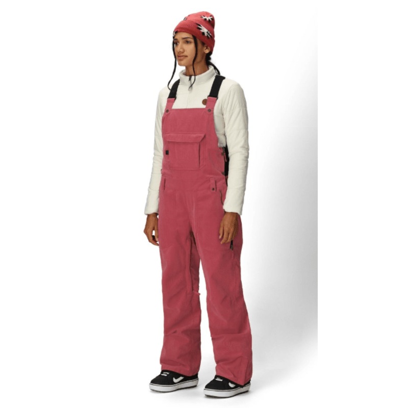 686 Women’s Black Magic Insulated Bib Rosewood Corduroy XS